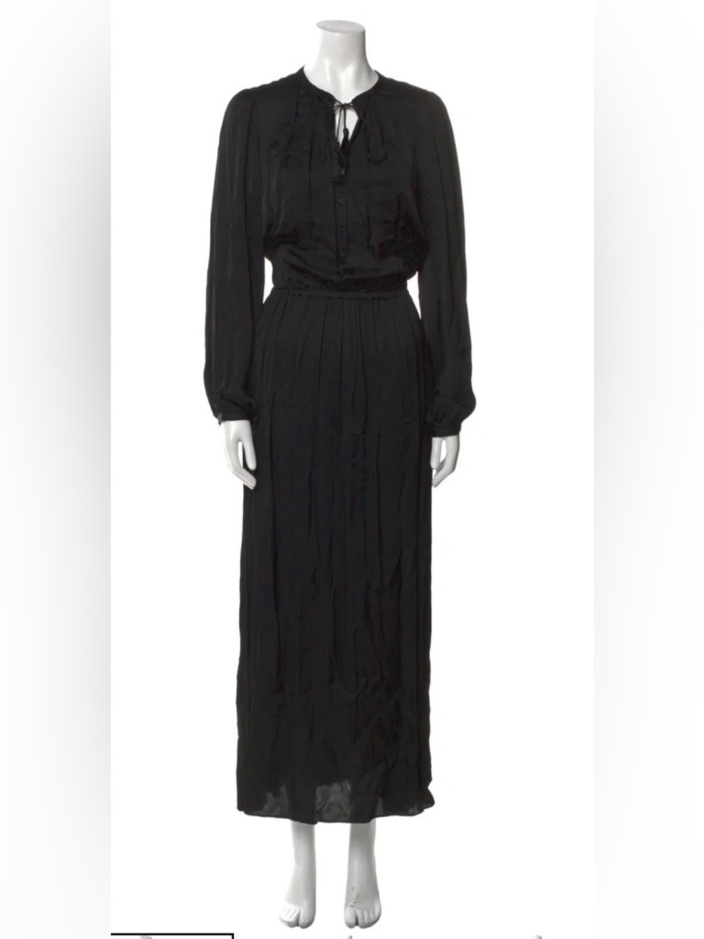 The Kooples. Black Long Sleeve Maxi Dress